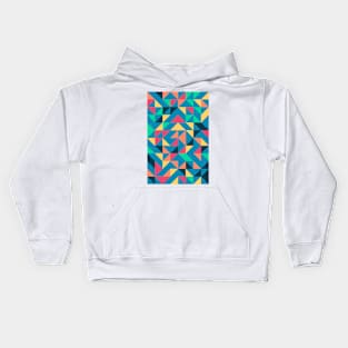 Creative Geometric Colourful Triangle Pattern #21 Kids Hoodie